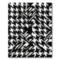 Monochromatic Houndstooth Geometric Fragment Rug