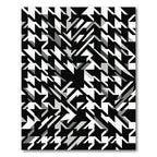 Monochromatic Houndstooth Geometric Fragment Rug