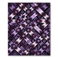 Purple Desert Cactus Tribal Cross Rug