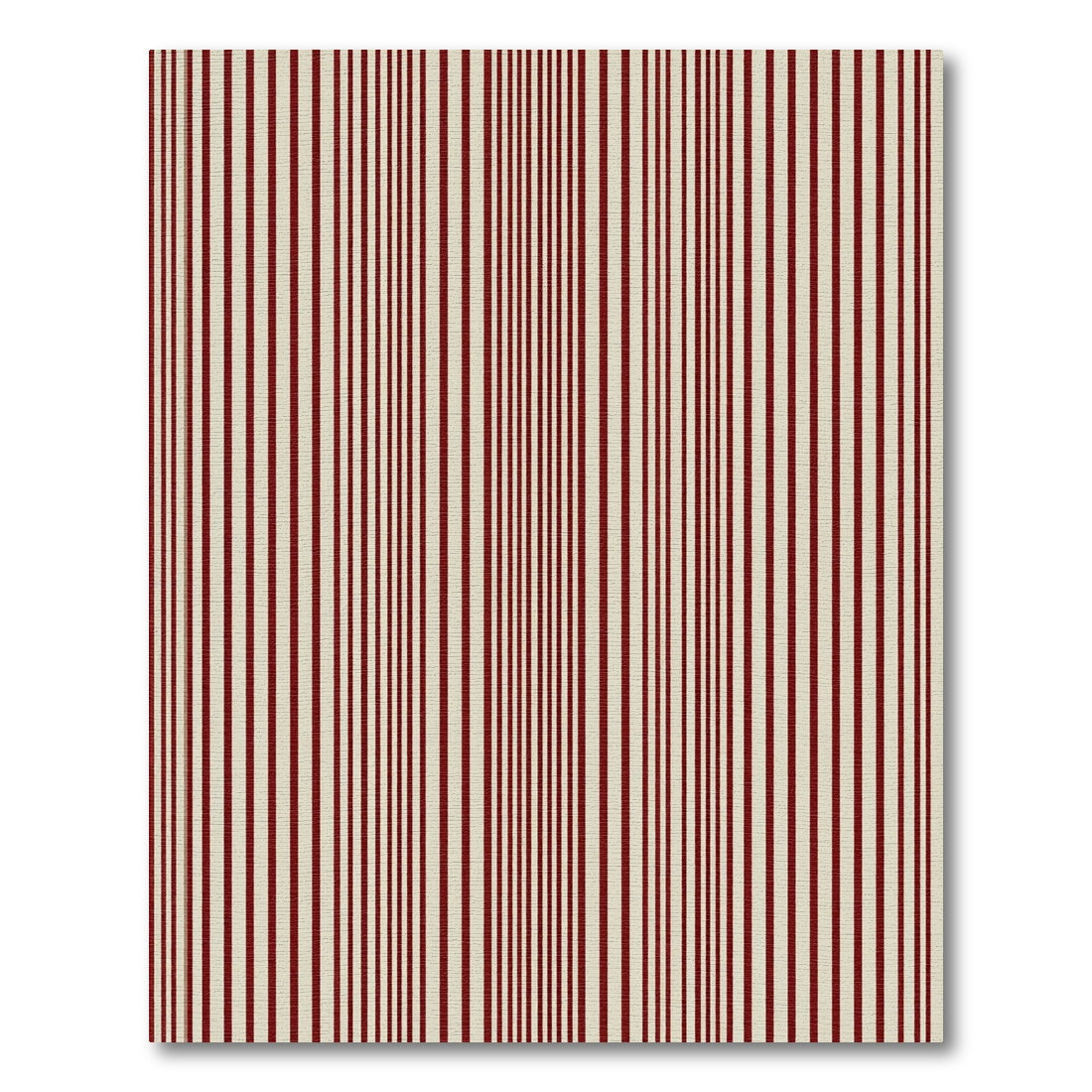 Crimson Cream Vertical Stripe Rug