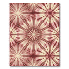 Radiant Crimson Starburst Medallion Rug