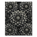 Monochromatic Dahlia Bloom Arrangement Rug