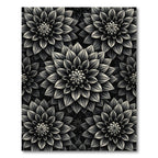 Monochromatic Dahlia Bloom Arrangement Rug