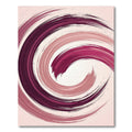 Modern Deep Burgundy Spiral Abstract Swirl Rug