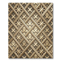 Golden Lattice Art Deco Geometric Rug