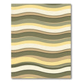 Earthy Tones Wavy Stripes Rug