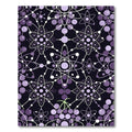 Violet Atom Starburst Network Rug