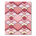 Soft Pink Cloud Repeating Geometric Rug