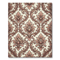 Elegant Beige Rose Acanthus Scroll Rug