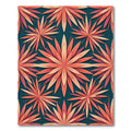 Coral Floral Burst Seamless Rug