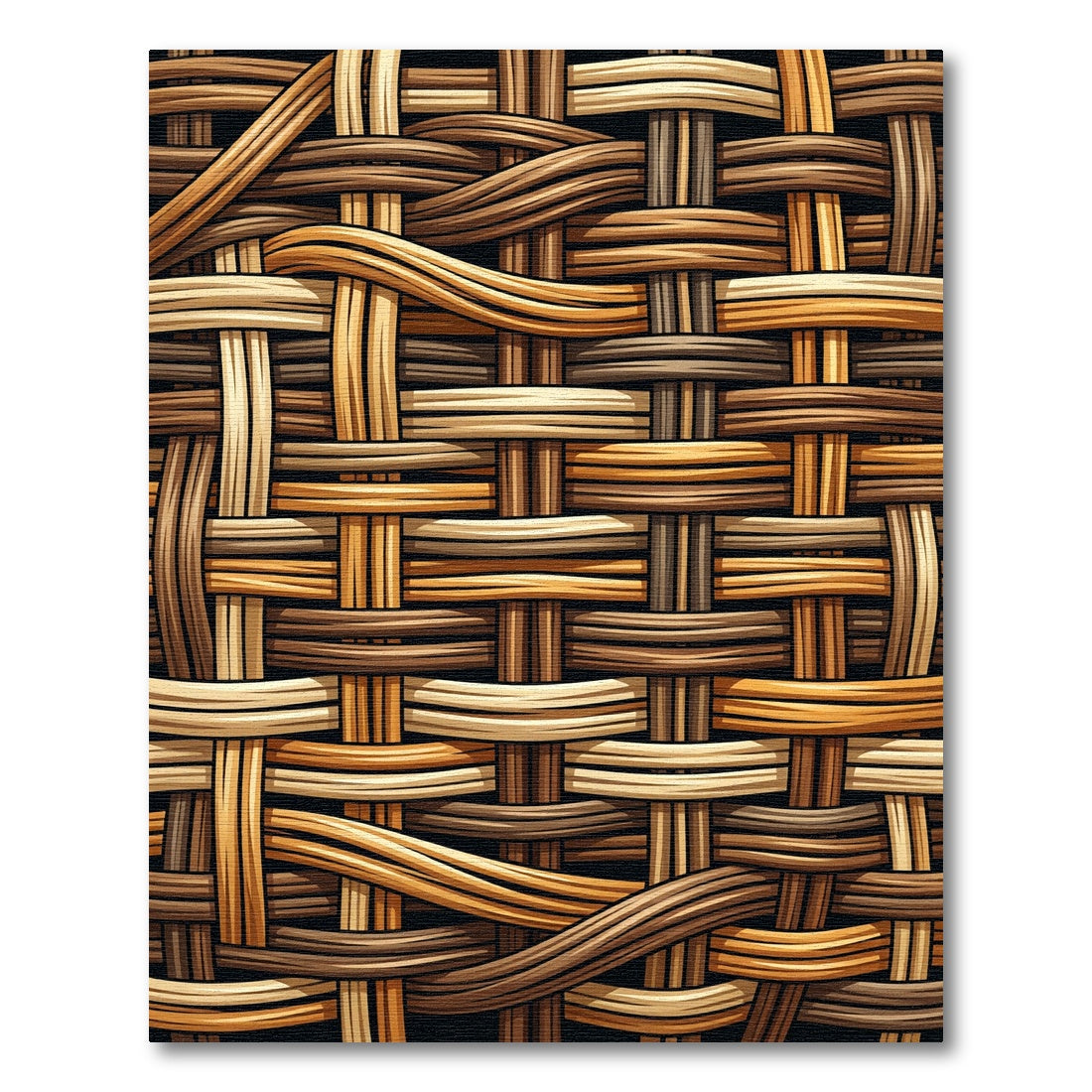 Woven Natural Brown Texture Rug