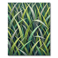 Lush Dewy Grass Blade Meadow Rug