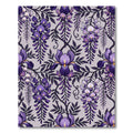 Purple Iris Wisteria Vine Swirls Rug