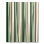 Modern Sage and Neutral Vertical Stripe Rug