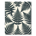Lush Emerald Fern Botanical Garden Rug
