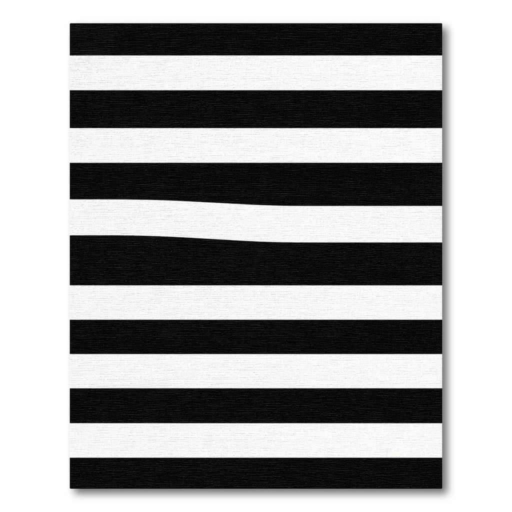 Bold Black White Stripe Contemporary Rug