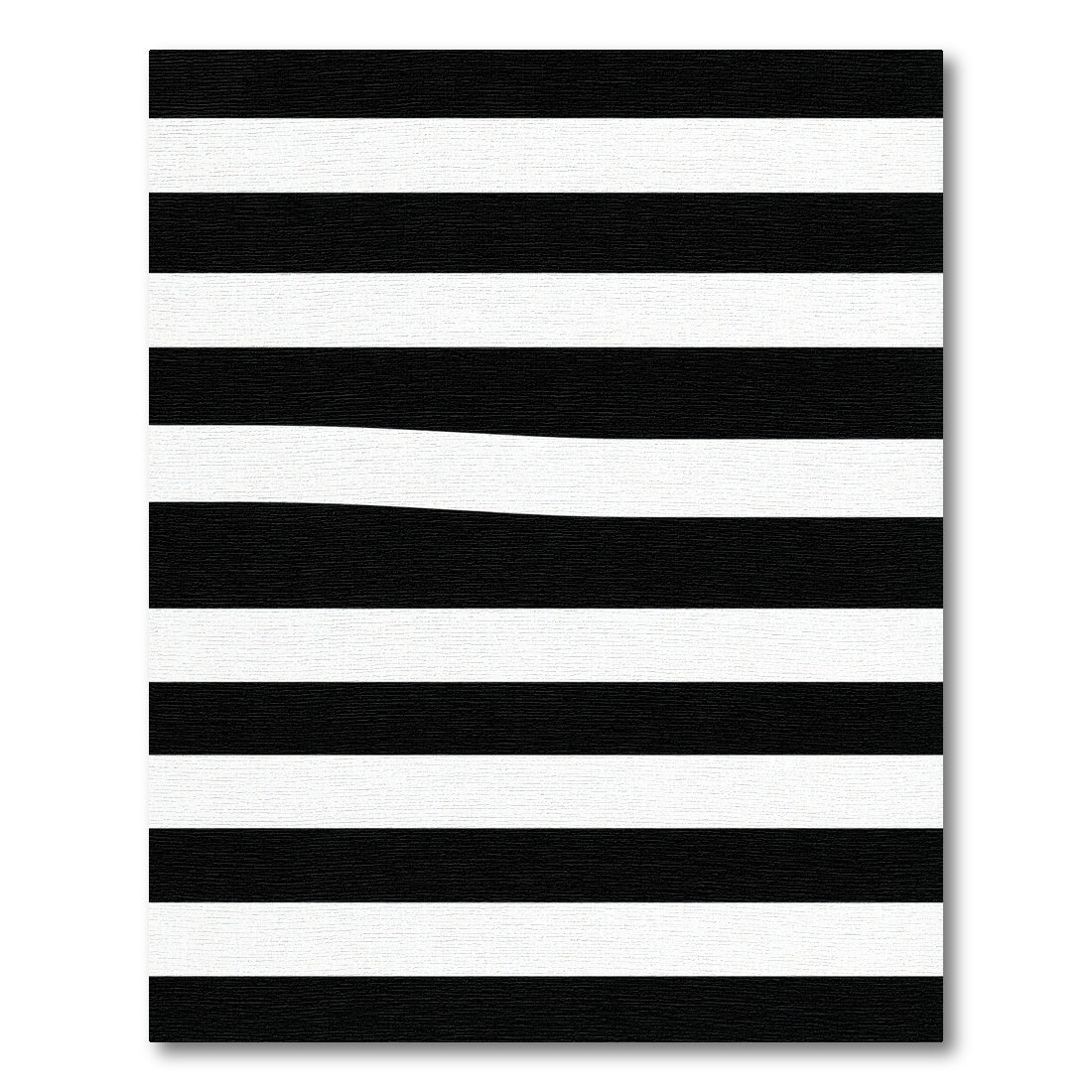 Bold Black White Stripe Contemporary Rug