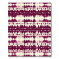 Deep Magenta Tribal Stripe Rug