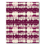 Deep Magenta Tribal Stripe Rug