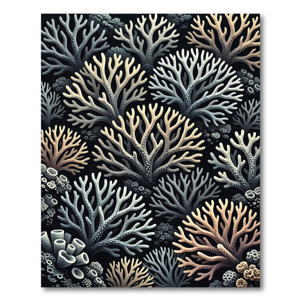Oceanic Coral Branch Composition Rug