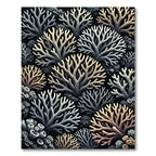 Oceanic Coral Branch Composition Rug