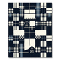 Navy Farmhouse Plaid Barn Rectangle Feature Rug
