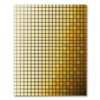 Modern Golden Gradient Grid Rug