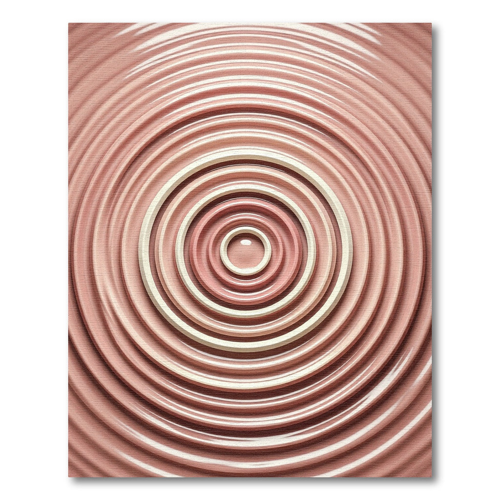 Concentric Shell Ring Ripple Rug