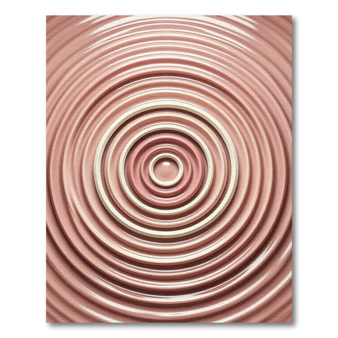 Concentric Shell Ring Ripple Rug