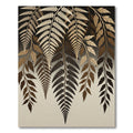 Earthy Fern Fronds Cascade Rug