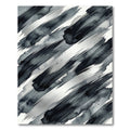 Dynamic Grayscale Ink Splatter Rug