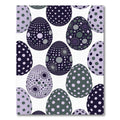 Polka Dot Egg Abstract Dark Rug
