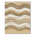Neutral Earthy Wavy Sand Ripple Rug