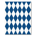 Classic Blue and White Diamond Harlequin Rug