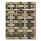 Woven Straw Basketweave Texture Rug
