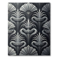 Art Deco Gray Fountain Fan Rug