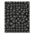 Charcoal Woven Texture Grid Rug