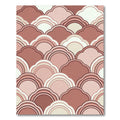 Terracotta Scalloped Arch Geometric Rug