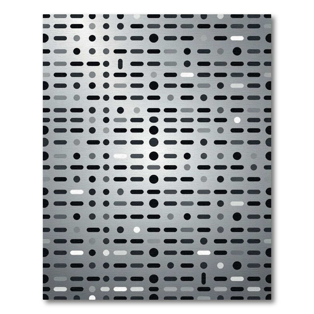 Monochromatic Dot Dash Geometric Rug