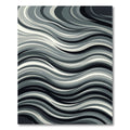 Monochromatic Flowing Curve Lines Rug