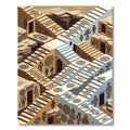 Ancient Tribe Stair Geometric Design Rug