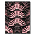 Art Deco Blush Pink Fan Rug