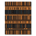 Bold Orange and Charcoal Tribal Striped Rug