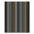 Modern Black Gold White Stripe Rug