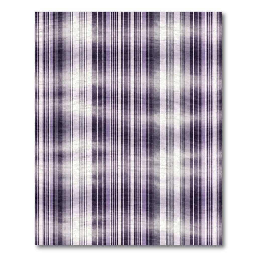 Purple White Stripe Gradient Rug