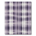 Purple White Stripe Gradient Rug