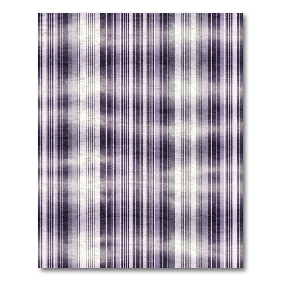 Purple White Stripe Gradient Rug