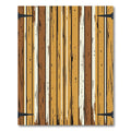 Rustic Earthy Tone Vertical Plank Striped Rug