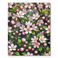 Soft Pink Cherry Blossom Floral Meadow Rug