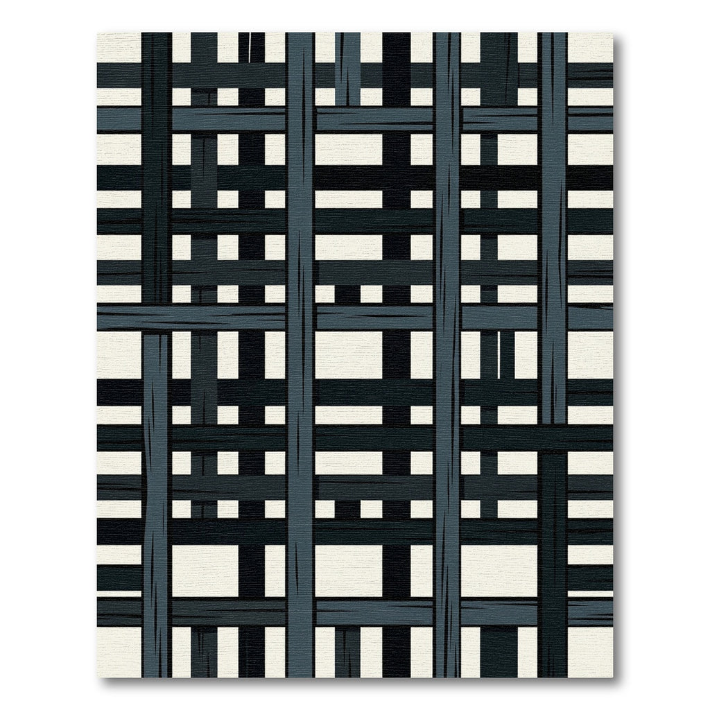Graphite Gray Woven Lattice Rug